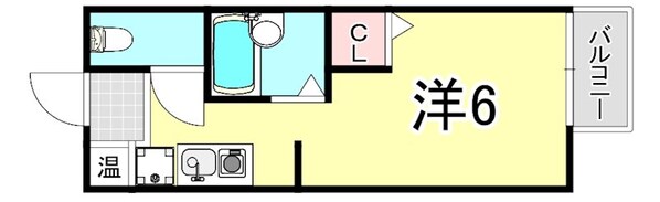 西之町ハイツ　Aの物件間取画像